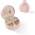 thumbnail image 2 of Dalrosia Small Travel Jewelry Case, Portable Jewelry Organizer Box for Necklace Rings Earrings, Travel Essentials Jewelry Storage for Women Girls, 2 of 7