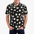 thumbnail image 1 of Balery Daisies Flowers Camisa Polo de Hombre con Estampado, de Manga Corta y Tejido Medio, Camisa Tipo Golf Polo-X-Large, 1 of 6