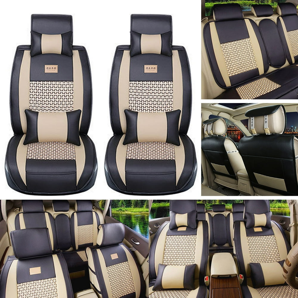 5 Seat Cover 5 Seat Auto Car Covers Front Rear Head Rests Full Set