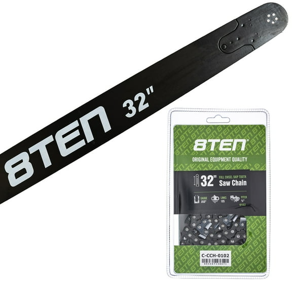 8TEN 32" Chainsaw Bar & Chain .050 3/8 105DL Husqvarna Echo MK1010291