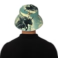 thumbnail image 5 of Salouo Bull Charging Through Waves Print Unisex Bucket Hat, Outdoor Summer Beach Fishing Sun Hat Fun Outdoor Vacation Hat for Men Women Teens,Reversible Double-Side-Wear, 5 of 6