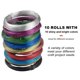 thumbnail image 3 of 10 Rolls Colored Aluminum Wire Oxidized Flexible Bicycle Weaving Shape DIY Craft Making 0.8mm, 3 of 4