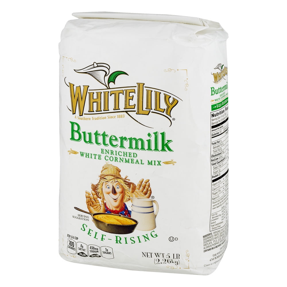 White Lily Buttermilk Enriched White Cornmeal Mix Self Rising 5 0 Lb Walmart Com Walmart Com