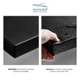 thumbnail image 4 of Transolid PPS1420UP-09BS Preston 14-in x 20-in Flip Up Shower Seat, Black and Brushed Stainless, 4 of 5