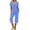 Blue, variant on Tnhcen Women's Sleepwear Capri Pajama Sets Short Sleeve Two-Piece Pjs Homewear Round Neck Tops & Capri Pants with Pockets