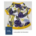 thumbnail image 4 of Visland Pet Summer T-Shirts Hawaii Style Floral Dog Shirt Breathable Cool Plant Printed Clothes Beach Puppy Shirt for Puppy, Small Dog, 4 of 8