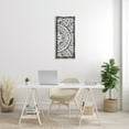 thumbnail image 2 of Stupell Industries Boho Fractal Pattern Study Abstract Painting Gray Floater Framed Canvas Art Print Wall Art, 15 x 31, 2 of 9