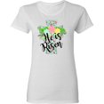 thumbnail image 3 of Inktastic He is Risen Floral Print Cross with Beautiful Flowers Women's T-Shirt, 3 of 5