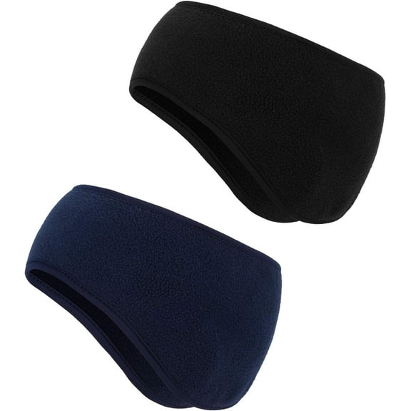 2 Pieces Ear Warmer Headbands Fleece Winter ear muffs for Adult Winter Using