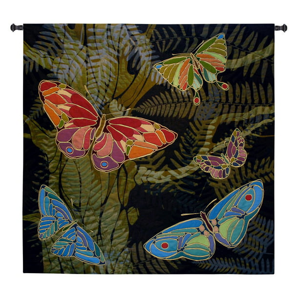 Fine Art Tapestries Woodland Butterfly Wall Tapestry - Walmart.com