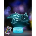 thumbnail image 1 of Axolotl Salamandra Luz Nocturna para Niños, Lámpara De Ilusión 3D, Luz LED, Control Remoto 16 Colores Que Cambian Regulable, Regalos De Navidad para Dormitorio De Niñas Y Niños JM, 1 of 3