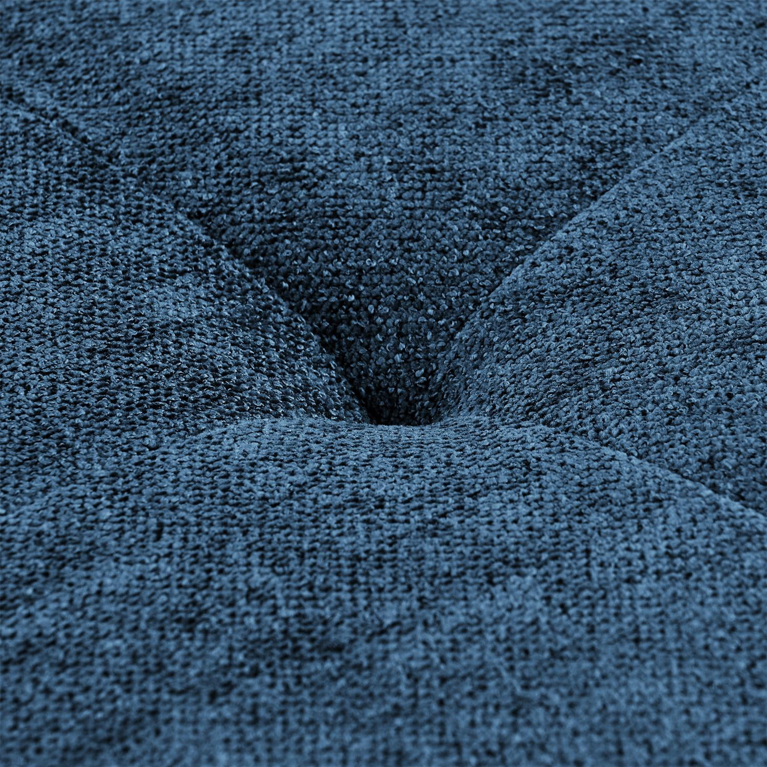 Demi Bonn 108" Modular L Shaped Sectional Sofa, Wide Deep Seat Convertible Linen Couch Set for Living Room & Office, No Assembly, Blue