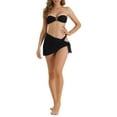 thumbnail image 2 of INSPIRAR CHIC Conjunto de Bikini de Anillo O para Mujeres de 3 Piezas con Parte Inferior Triangular y Cubierta de Parte Inferior Trajes de Baño Grande Negro, 2 of 5