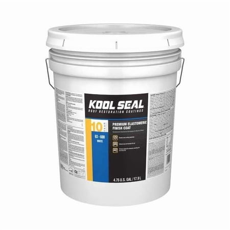 Elastomeric Roof Coating, 4.75 gal, Pail, White KS0063600-20