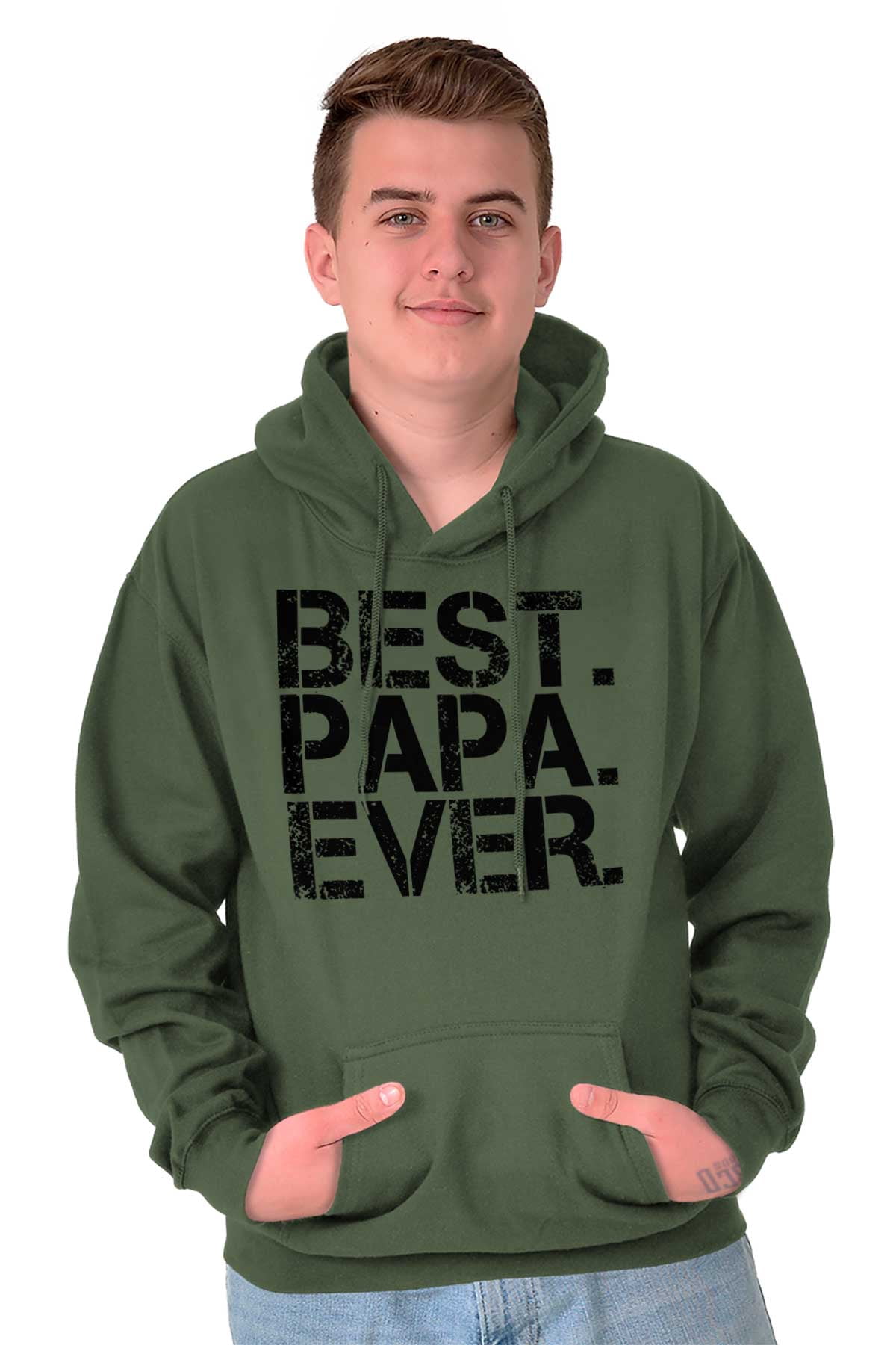 Best Papa Ever Worlds Greatest Dad Hoodie Hooded Sweatshirt Men Brisco Brands X