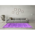 thumbnail image 3 of Ahgly Company Indoor Square Oriental Purple Industrial Area Rugs, 8' Square, 3 of 4