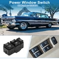 thumbnail image 2 of Interruptor de ventana eléctrica Unique Bargains No. 10283834 para el lado del conductor delantero izquierdo para Chevrolet Impala 2000-2005 Negro, 2 of 7