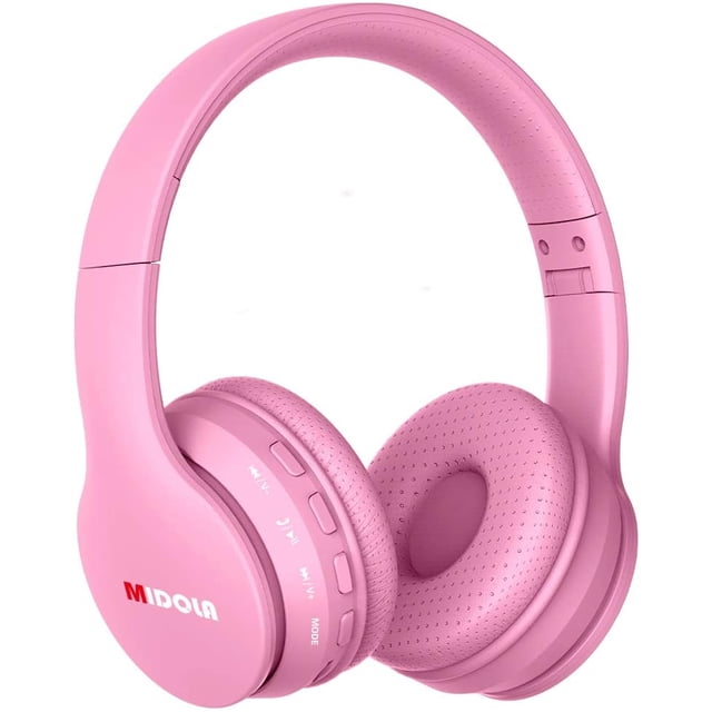 Cascos Midola Bluetooth inalámbricos/alámbricos con protección de ruido, límite de volumen y micrófono