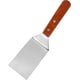 thumbnail image 1 of Raspador de borde inclinado para parrilla de hoja de acero inoxidable, mango de madera para servicio de alimentos, suministros de limpieza, cocina para barbacoa, restaurantes Xemadio WMJ-0212, 1 of 7