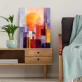 thumbnail image 5 of Sunrise Sunset Geometric Abstract Canvas Print Apartment Hotel Decor, 5 of 8