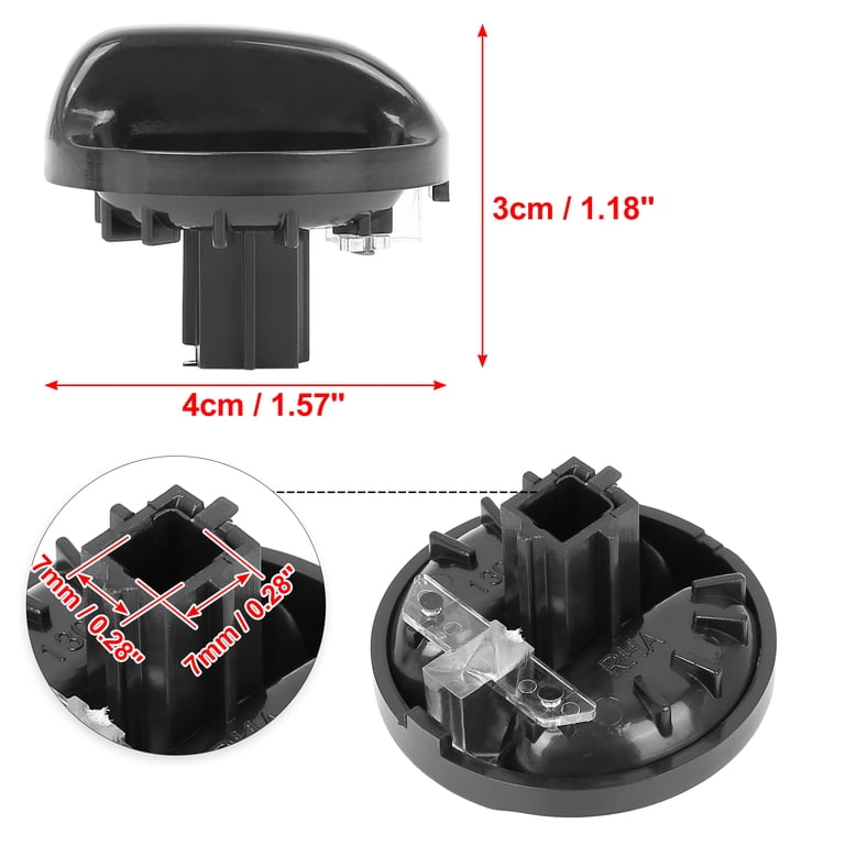 3-Pack A/C Climate Control Switch Knobs For 2000-2006 Toyota Tundra – Black, Direct Fit