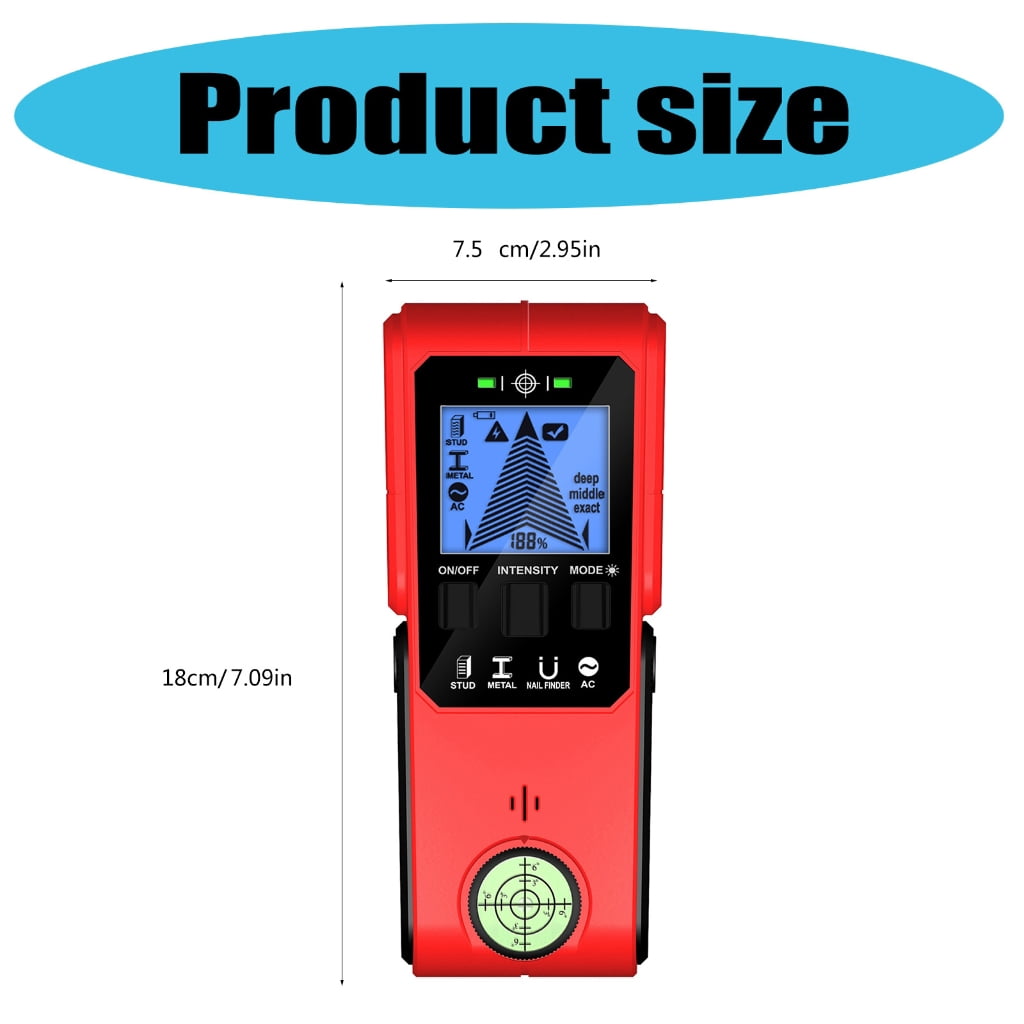 Multifunction Handheld Wall Detector With High Sensitivity Sensors for Metal Cable Wood Efficient Home Renovations Tasks