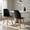 Black, variant on Demi Bonn Modern Dining Chair Set of 2, Solid Beech Wood Legs, Tilt Backrest, Upholstered Seat, Black