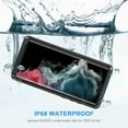 thumbnail image 3 of REQO Samsung Galaxy S22 Ultra Case, IP68 Waterproof Dustproof, Built-in Screen Protector, Rugged Full Body Shockproof Protective Cover for Galaxy S22 Ultra 5G 6.8 Inch, Black/Clear, 3 of 8
