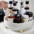 thumbnail image 1 of 360 Degree Rotating Turntable Rack Organizer, Turntable Rack Container Organizer Rack Organizer for Kitchen Cabinet, Multipurpose Design, Convenient Storage, 1 of 7