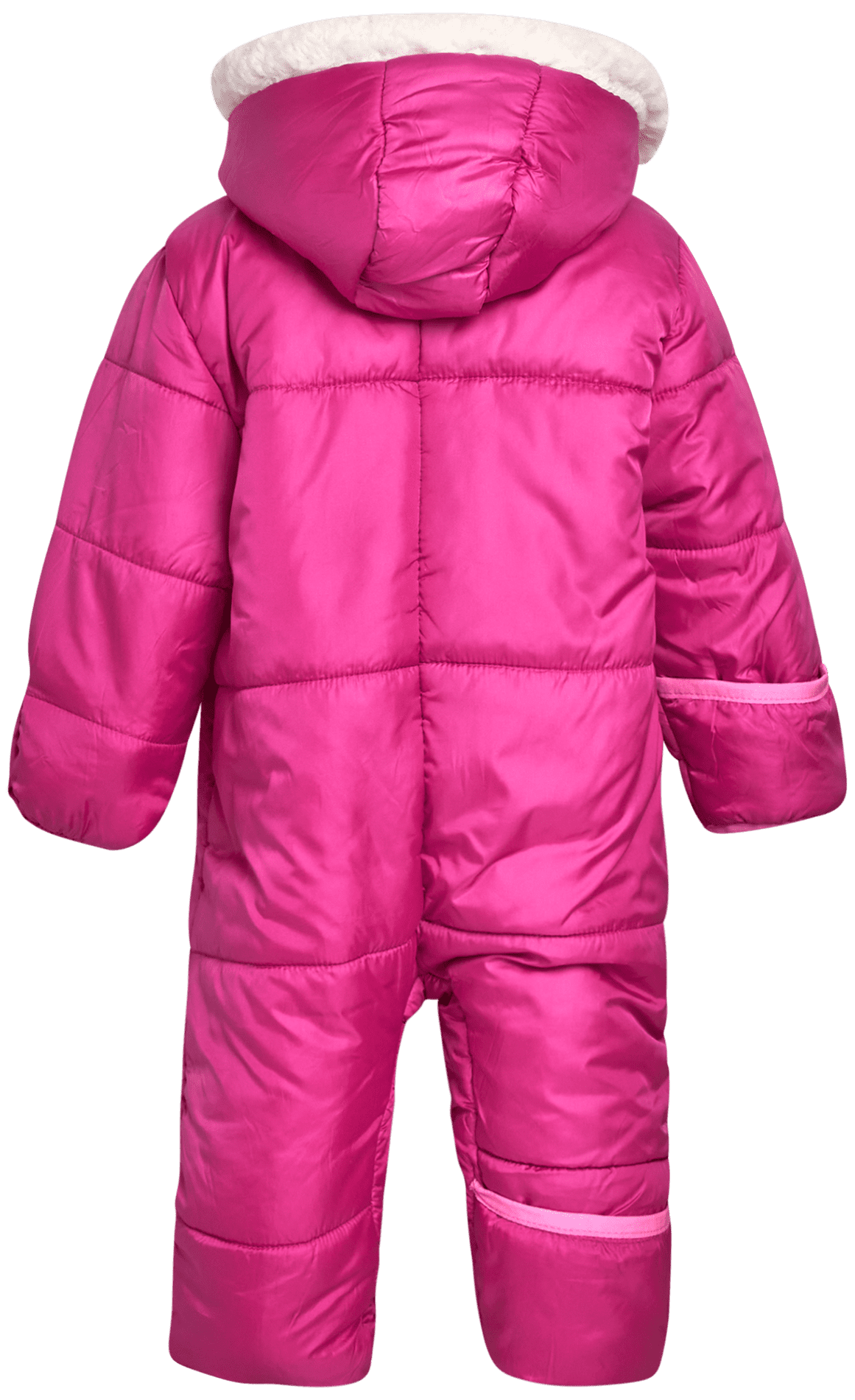 Pink Platinum Baby Girls' One-Piece Puffer Winter Snowsuit with Hood (Newborn & Infant)