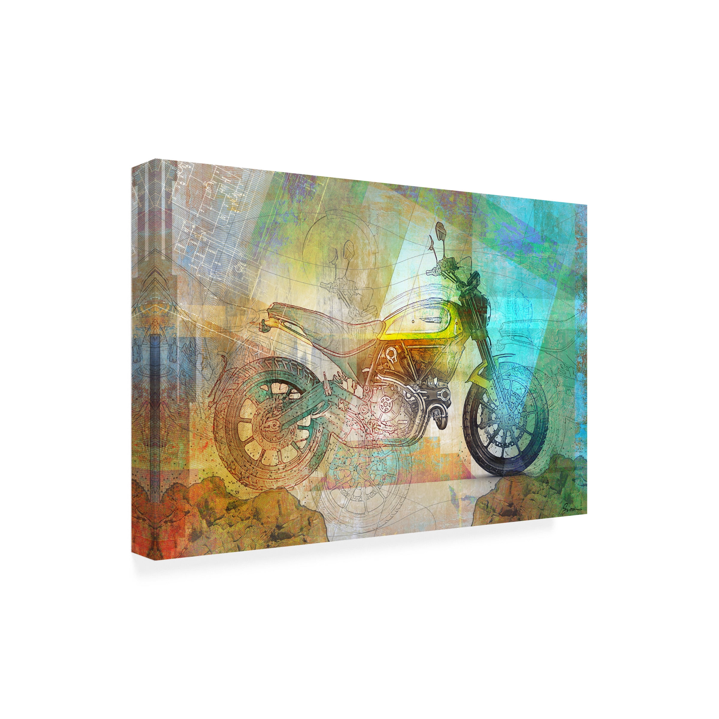 Greg Simanson 'Ducati Scrambler' Canvas Art