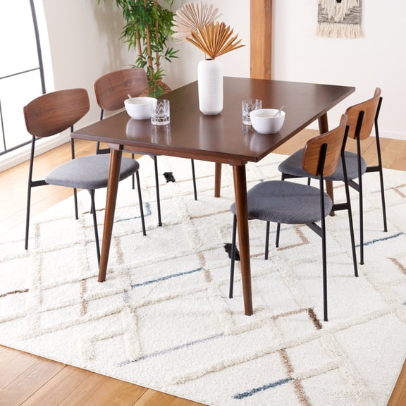 Safavieh Hi-Lo Greta Diamond Shag Area Rug, Light Beige/Beige, 8' x 10'