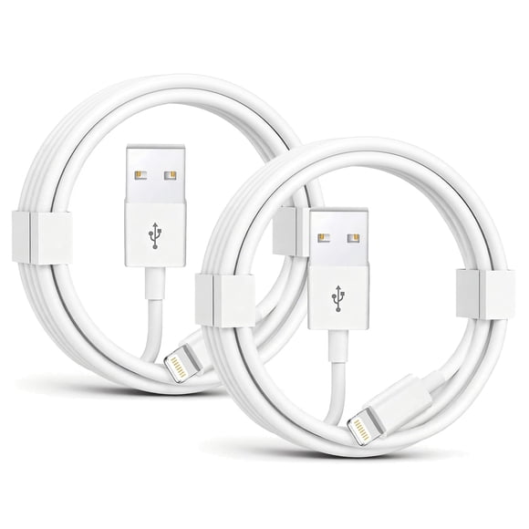 Cable iKeloah Lightning a USB de 1 m, certificado MFi, paquete de 2