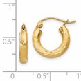 thumbnail image 4 of 14k Yellow Gold 3mm Round Hoop Earrings, 4 of 8