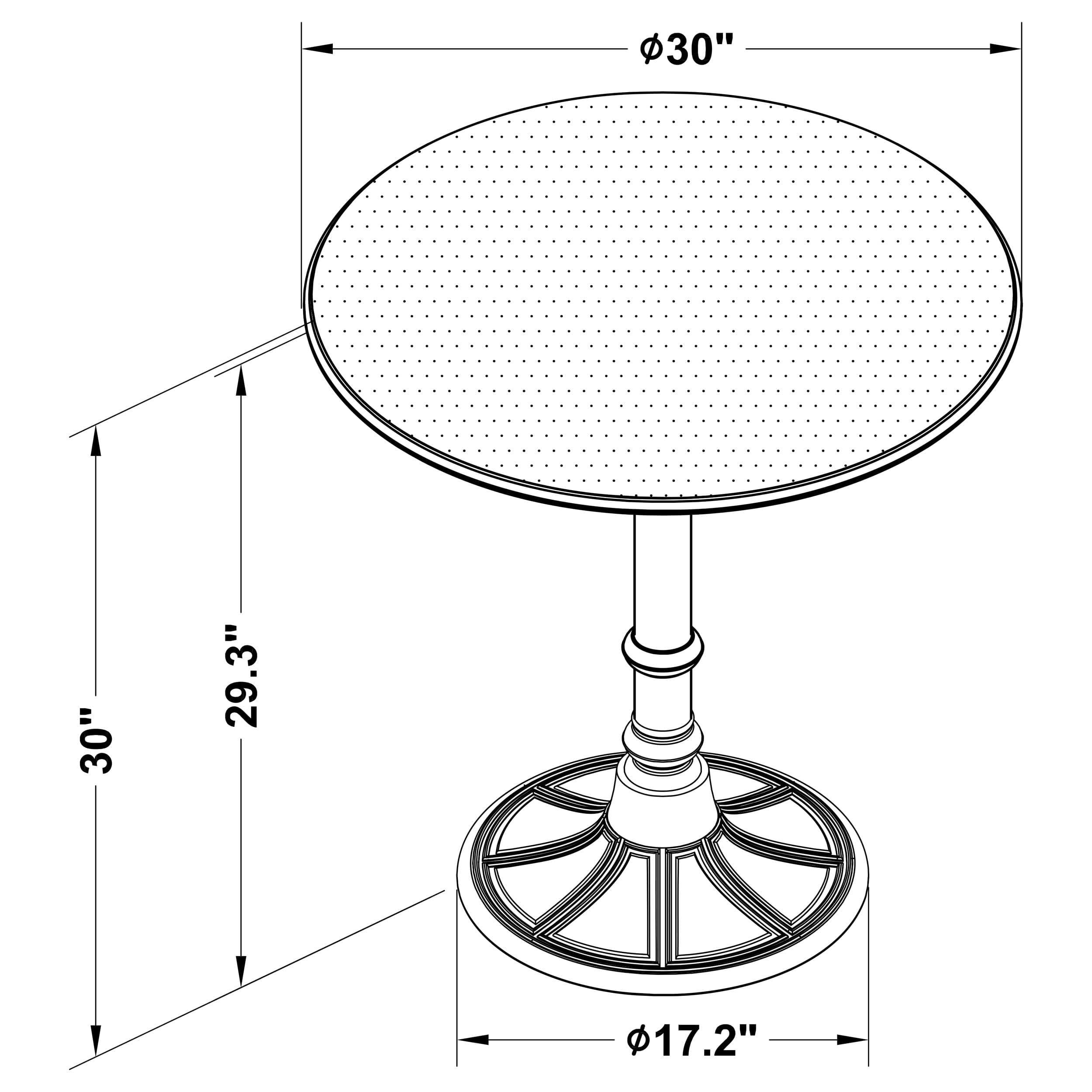Coaster Company Dining Table, Bronze
