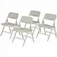 thumbnail image 3 of NPS 300 Series Chaise Pliante Moderne en Métal à Double Charnière de 29,5 Po, Gris (Ensemble de 4), 3 of 4