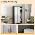 thumbnail image 5 of IdealHouse 71" Metal Locker Cabinet with Hanging Rod & 2 Shelves, Heavy Duty Steel Storage Lockable for Office, School, Gym, Rust-Resistant, Gray, 5 of 8