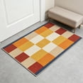 thumbnail image 6 of Bomd Minimalist Checkered Living Room Rug, 23.6" x 35.4" Washable Non-Slip Soft Short Pile Rug, Multi-Color Geometric Linen Style Area Rug, Ideal for Kitchen Hallway Bedroom Indoor Home Decor, 6 of 7