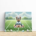 thumbnail image 3 of Happy Easter Hello Spring Yorkshire Terrier Playing Football Horizontal Matte Canvas Poster Yorkie Dog Lover Gifts Wall Art Home Decor - 13003, 3 of 5
