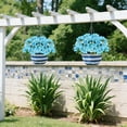 thumbnail image 5 of Clearance Under $3 Artificial Flower Bouquet Faux Flower Bundle Abs For Living Room Vase Filler Wedding Arch Arrangement Blue (1Pc), 5 of 9
