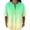 Green, variant on Womens Gradient Color Henley Tops Mandarin Collar Short Sleeve Crinkle T Shirts Transition Print Lightweight Casual Summer Blouses Orange L