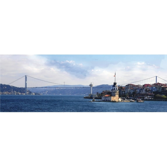 Anatolian Puzzle 1000 Piece - Maiden's Tower Bosphorus Bridge Panoramic