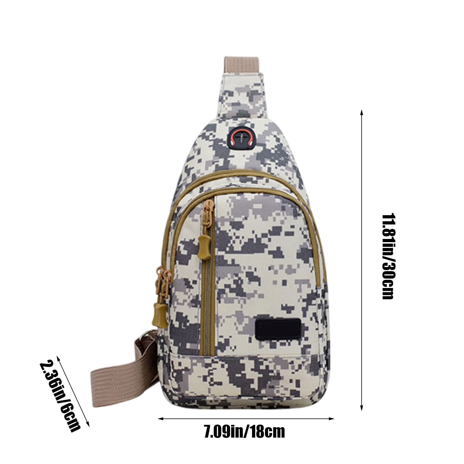 Camo Off White Sling Bags Backpack Camouflage Sling Bag Military