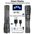 thumbnail image 6 of [2 Pack] DXIMRX 120000 Lumens Rechargeable Flashlights, Super Bright Flashlight with 5 Modes and Zoomable, IPX7 Waterproof, Usb LED Flashlight for Emergencies, Camping, Home, 6 of 11