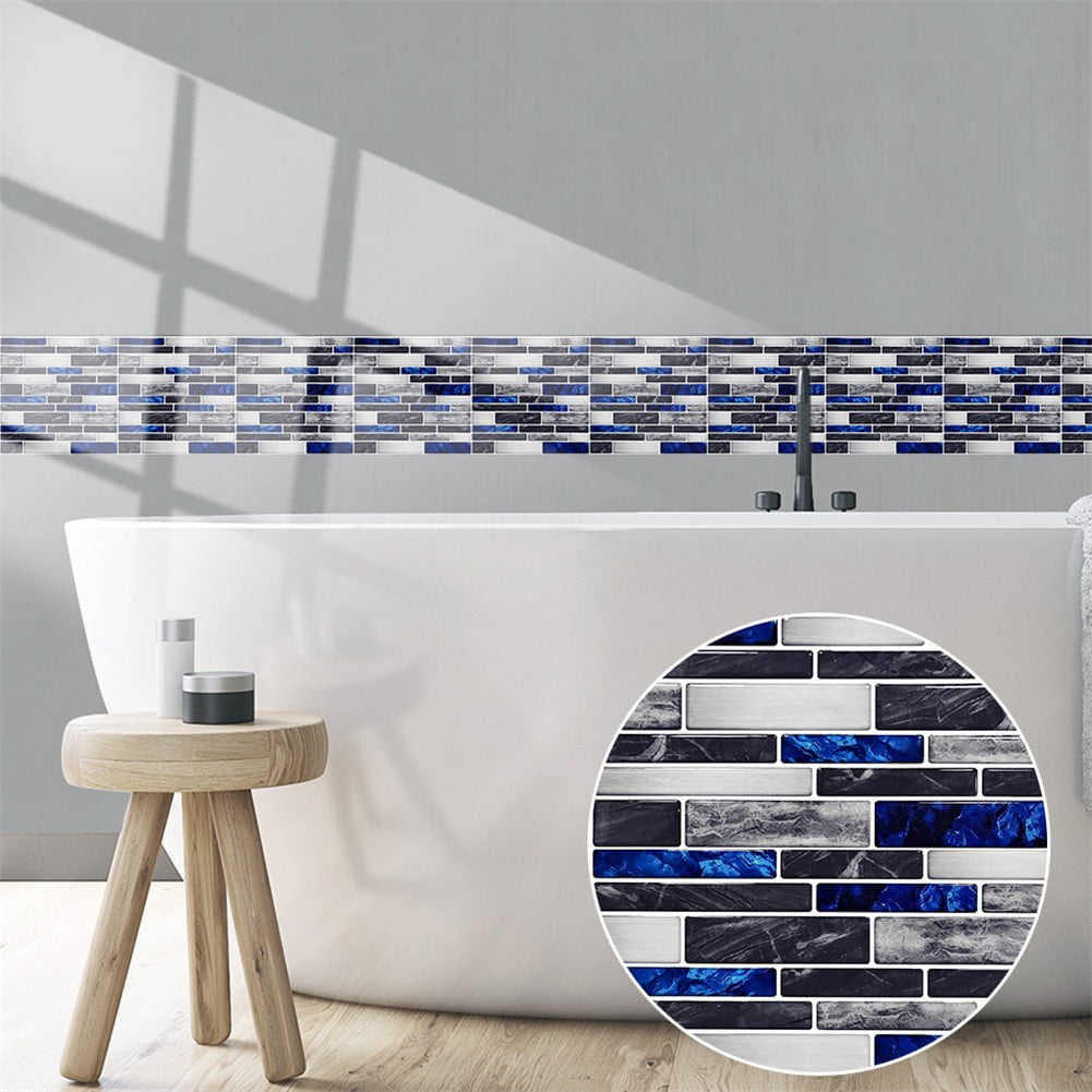 10-Pack Wall Panels Peel and Stick, Self Adhesive Waterproof Foam Wallpaper for Bedroom, Bathroom, Kitchen,6x6inch