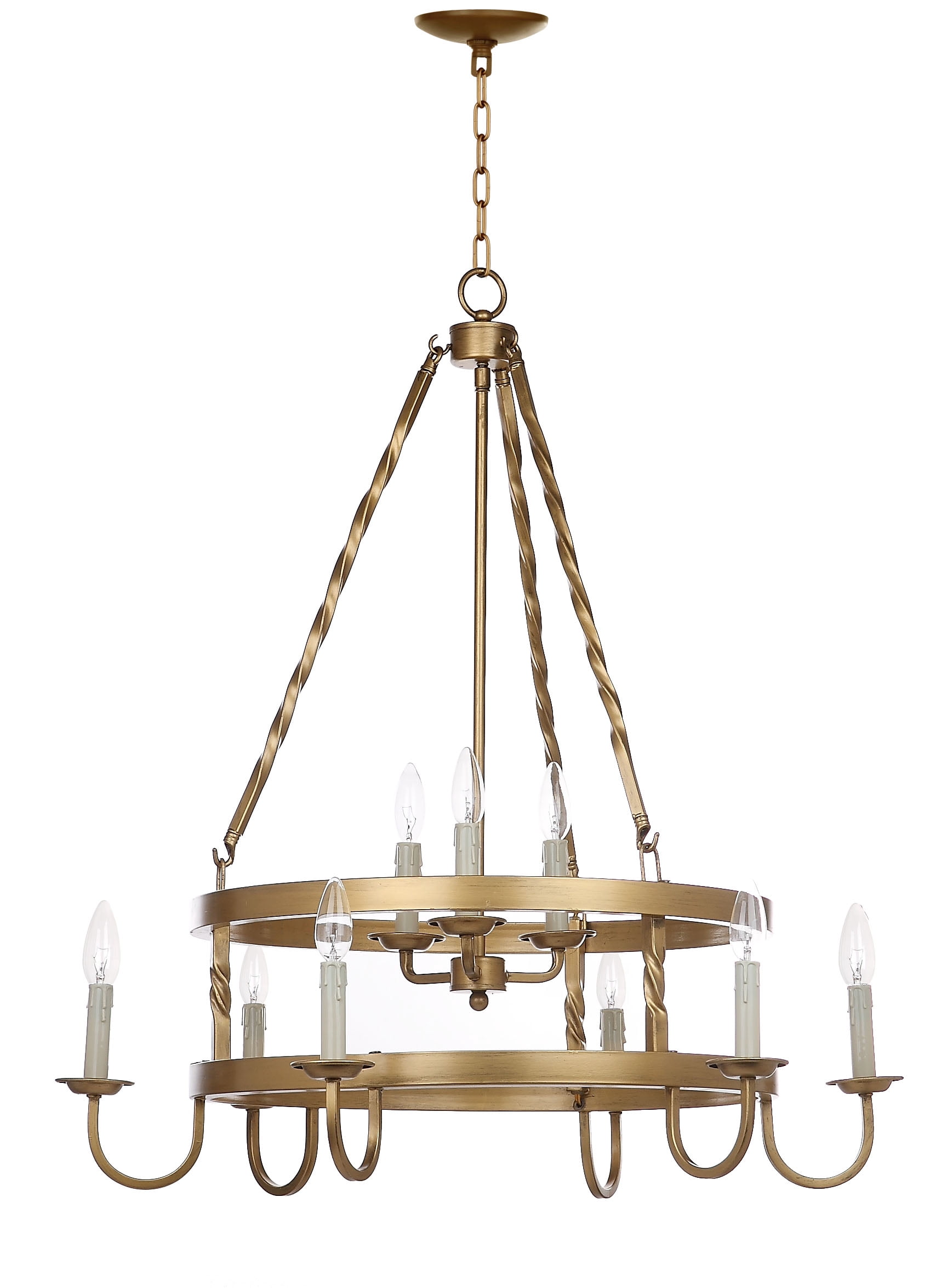 Safavieh Crowley 31 in. Dia. Adjustable Chandelier, Gold