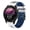 White-Blue, variant on For Garmin Forerunner 255 Music 22mm Perforated Two-color Silicone Watch Band