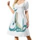 thumbnail image 2 of Vestido de manga corta TEHERÁN, vestido de mujer, ropa de mujer, vestido de verano, vestidos de noche de lujo para mujer, 2 of 7