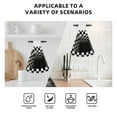thumbnail image 4 of Yiaed 3d Black and White Checkerboard Tunnel Print Coral Velvet Wipes Absorbent Wipes Cleaning Cloths Household Table and Dish Wiping Cloths, 4 of 7
