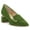 Green, variant on YDN Women Sexy Pointed Toe Studded Pumps Slip on Low Chunky Heel Loafers Fashion Work Formal Dress Shoes Size 7 Black